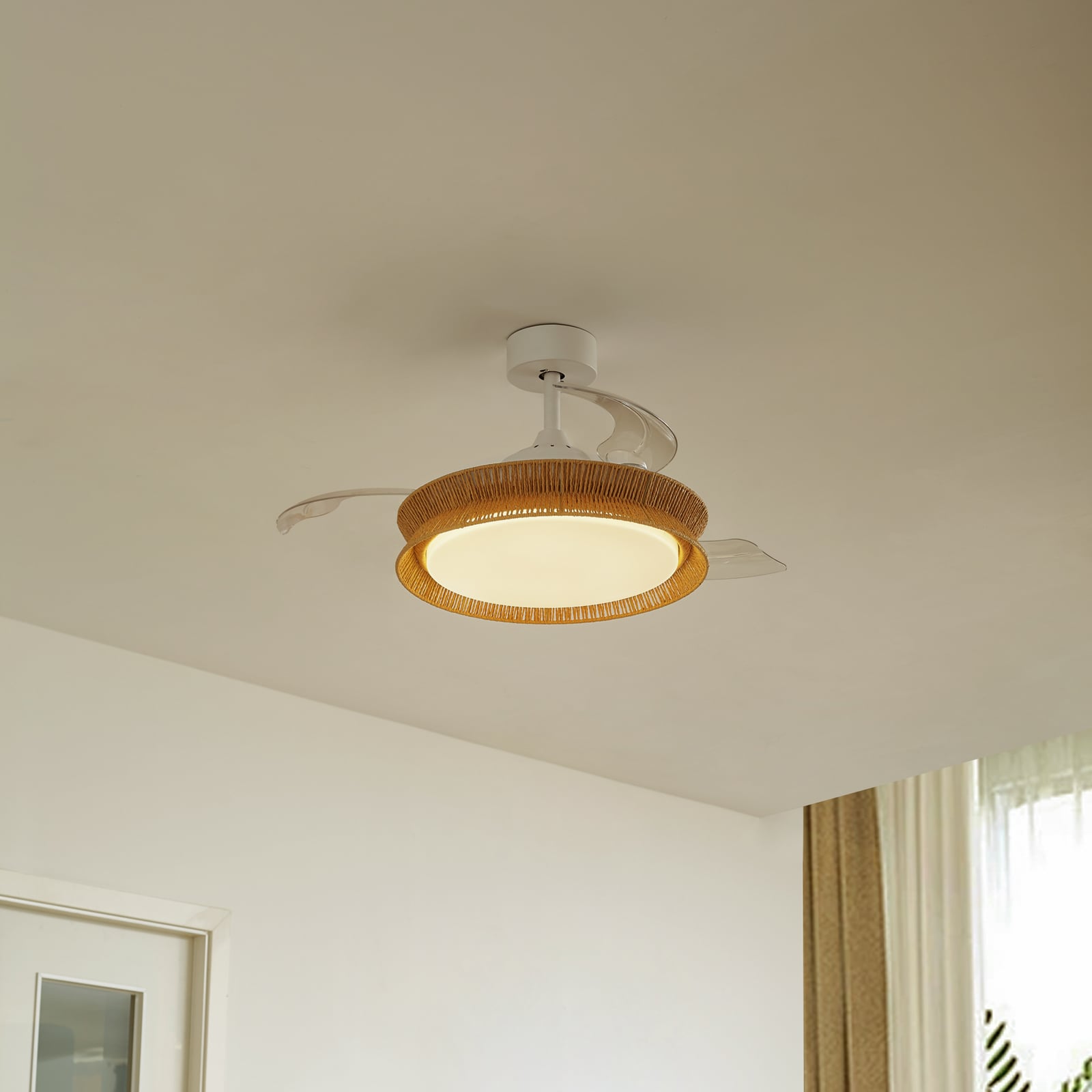 Takvifte Lineta LED dimbar CCT tau hvit Ø103 cm bakside