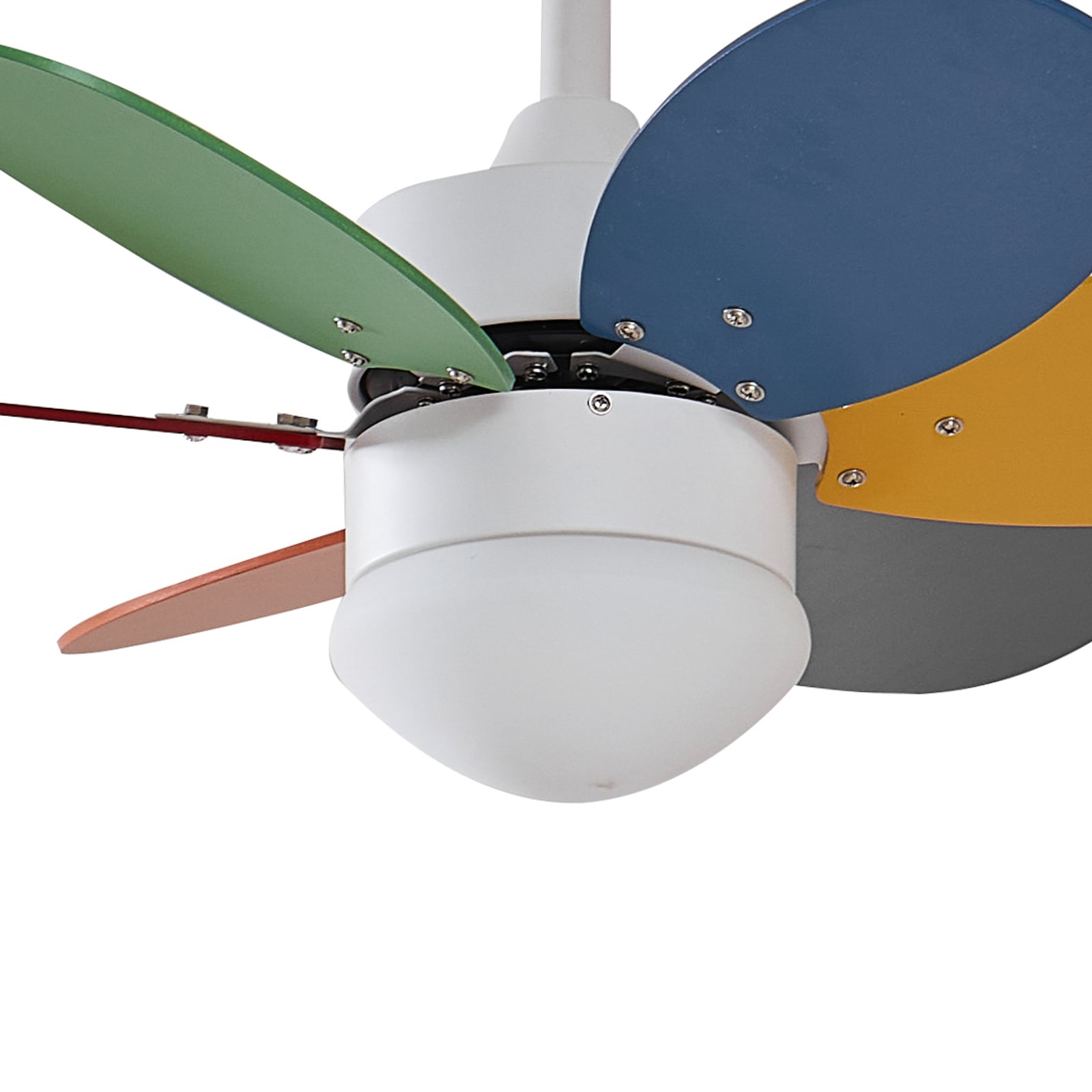 Nærbilde av Takvifte Litur med lys fargerik E27 Ø77 cm motor og lys