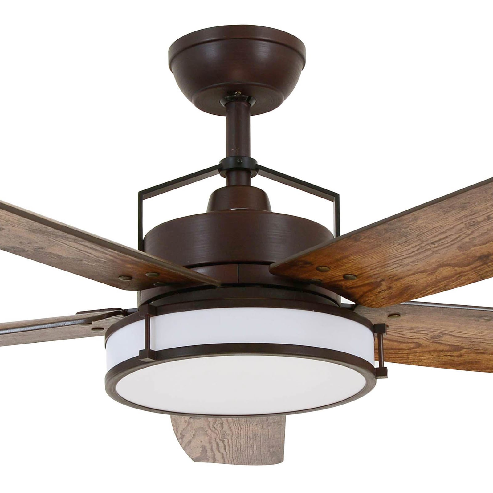 Montert Takvifte Louisville LED dimbar bronse Ø158 cm i rom