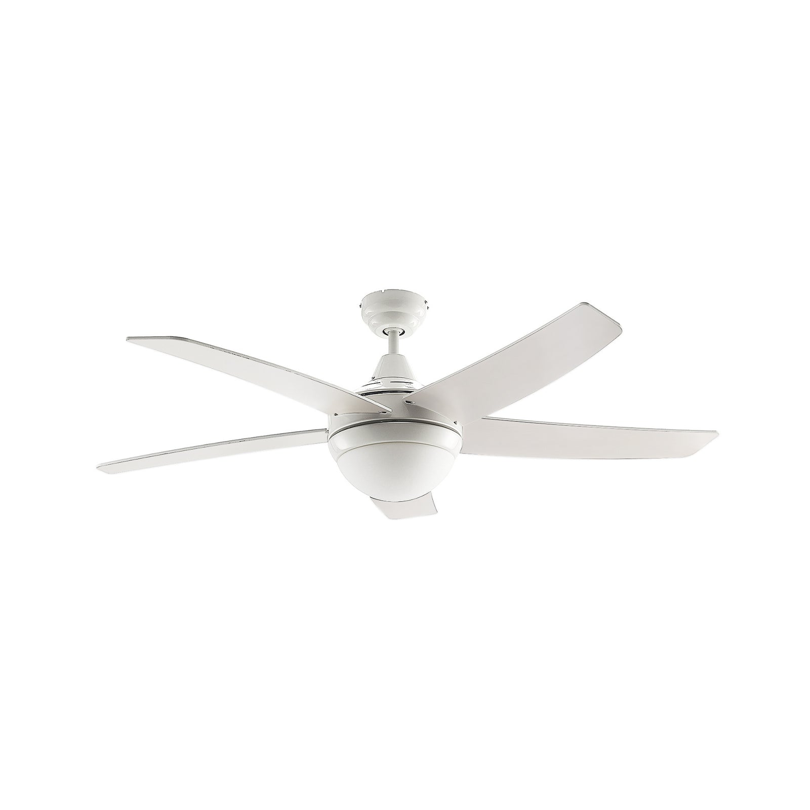 Detalj av Takvifte med lys Auraya hvit/eik E14 Ø130 cm rotorblader