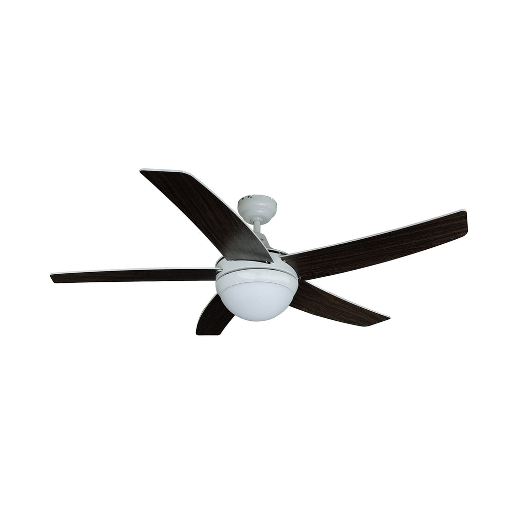 Takvifte med lys Auraya hvit/eik E14 Ø130 cm montert i tak
