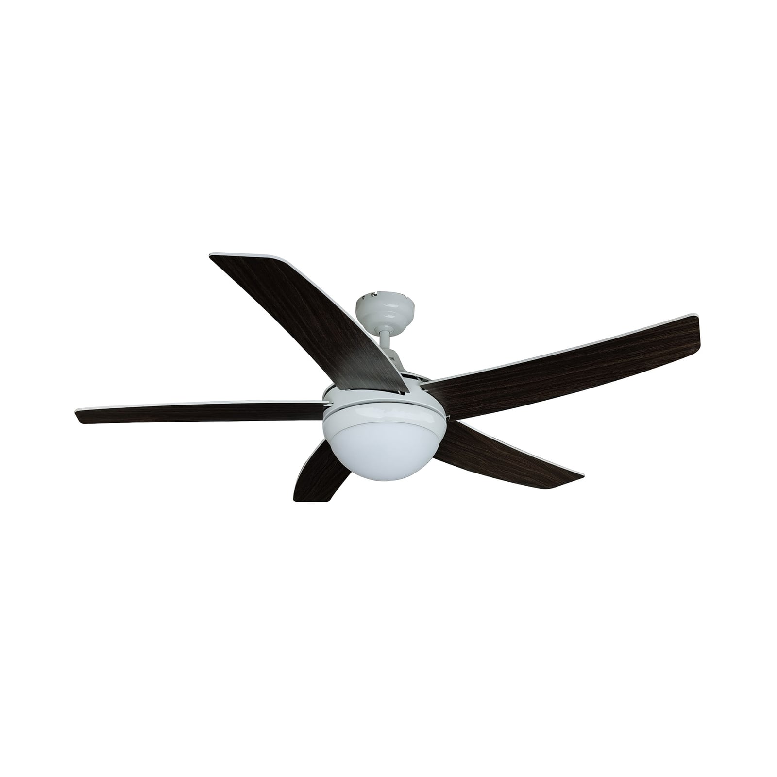 Takvifte med lys Auraya hvit/eik E14 Ø130 cm montert i tak
