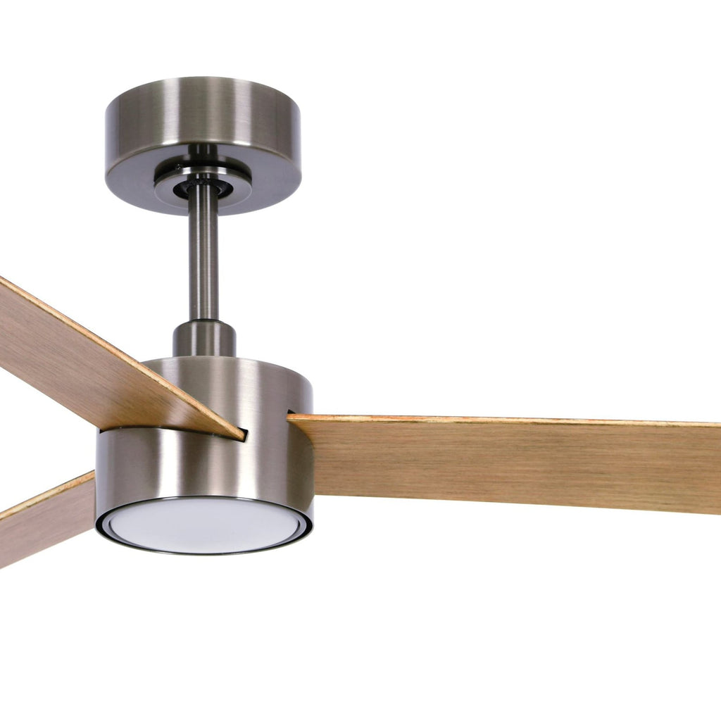 Detaljbilde av Takvifte med LED-lys Climate IV dimbar nikkel/teak vinger
