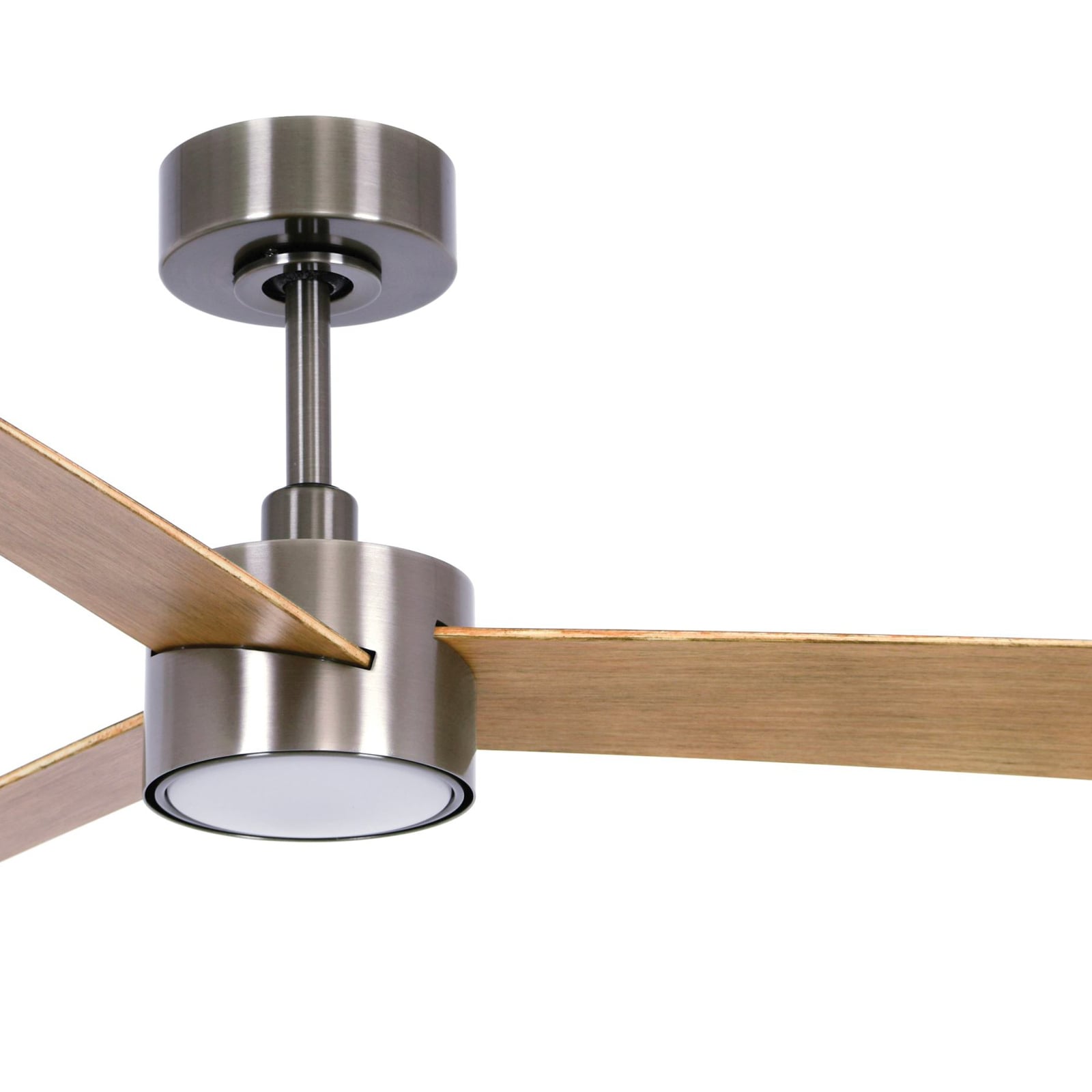 Detaljbilde av Takvifte med LED-lys Climate IV dimbar nikkel/teak vinger