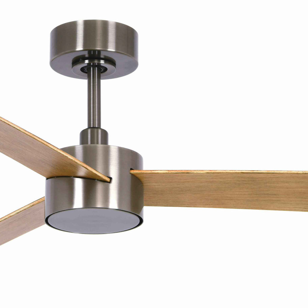 Montert Takvifte med LED-lys Climate IV dimbar nikkel/teak i rom