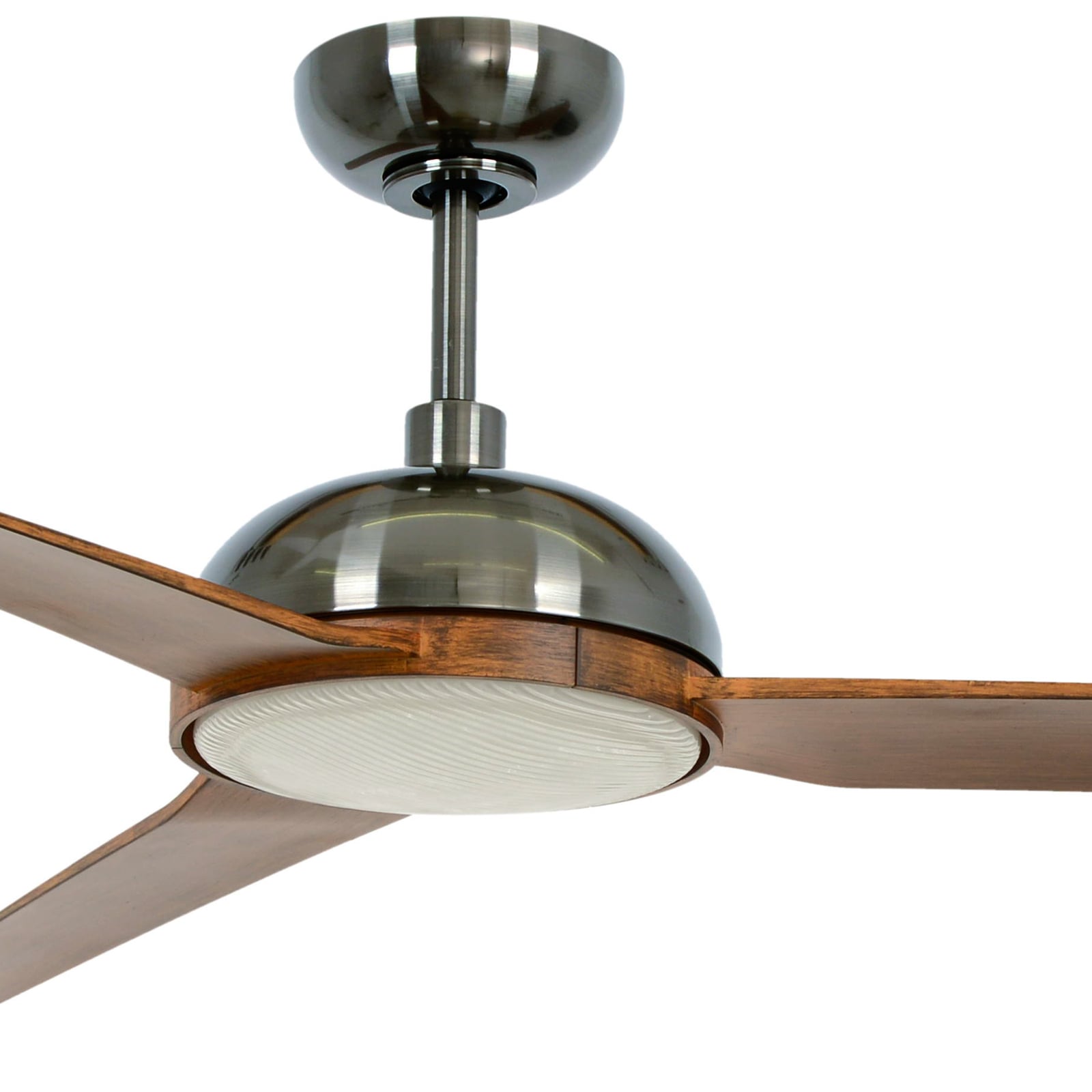Takvifte med lys Unione LED dimbar nikkel/koa Ø142 cm bakside