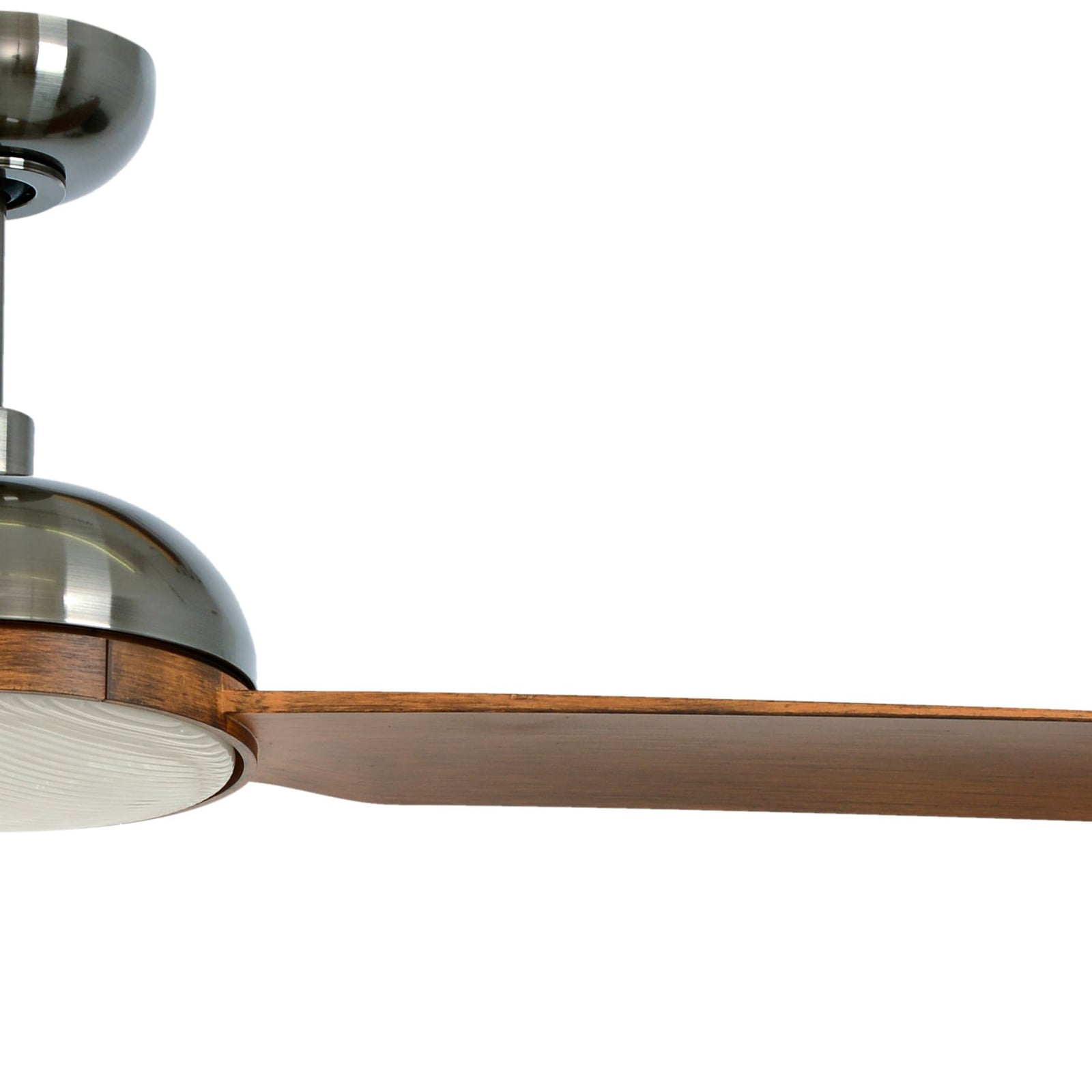 Detalj av takvifte med lys Unione LED dimbar nikkel/koa Ø142 cm