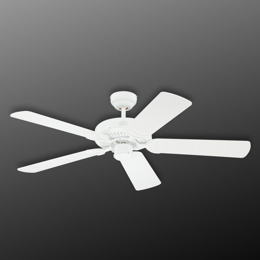 Takvifte Monarch hvit med vendbare blader Ø122 cm bakside