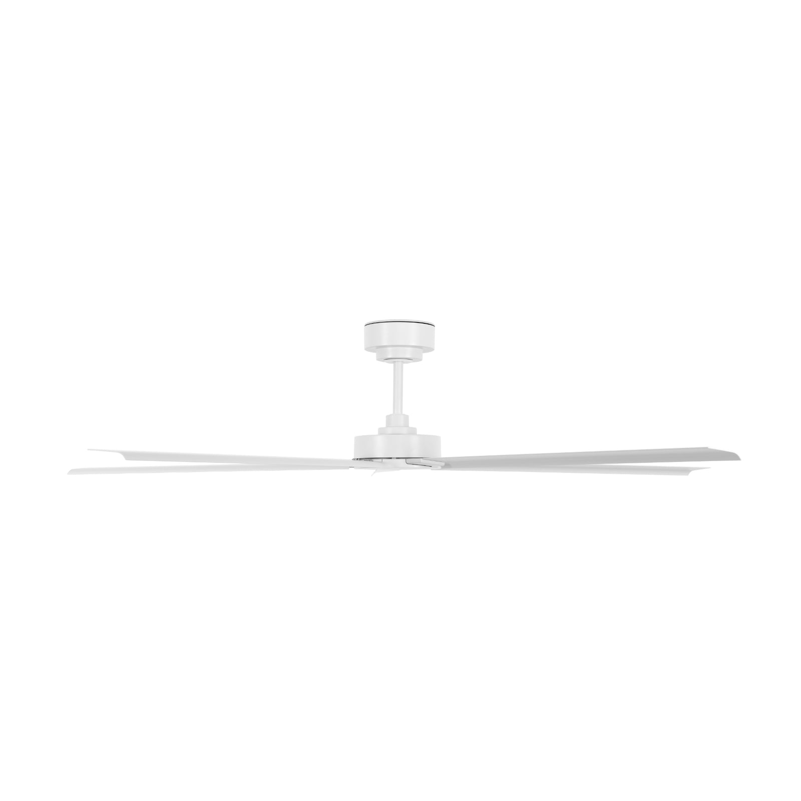 Takvifte Monza hvit aluminium DC Ø152 cm detalj av vifteblader