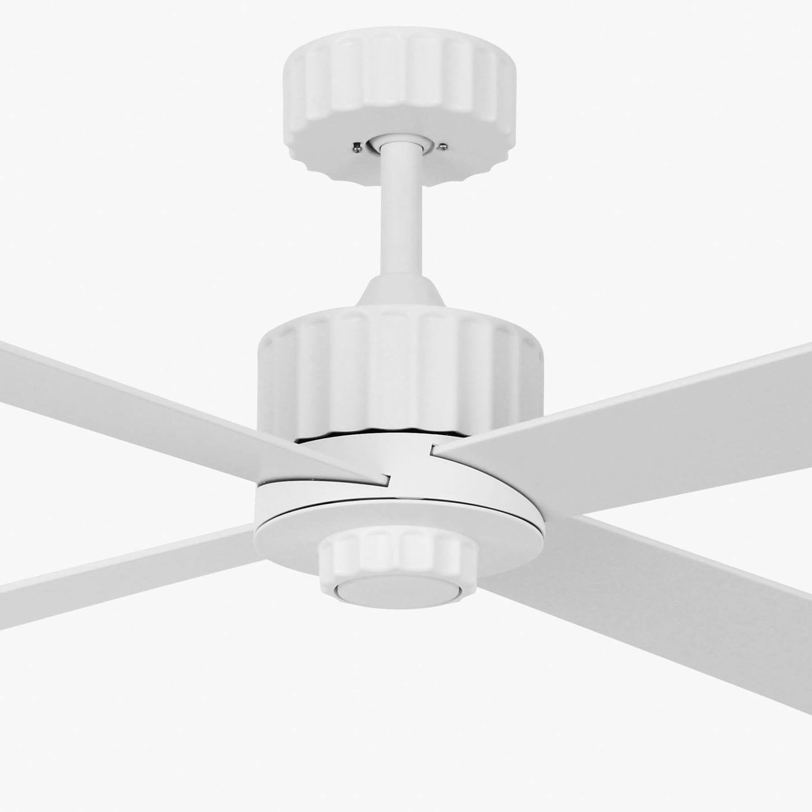 Montert Takvifte Newport LED med fjernkontroll eik/hvit Ø137 cm i rom