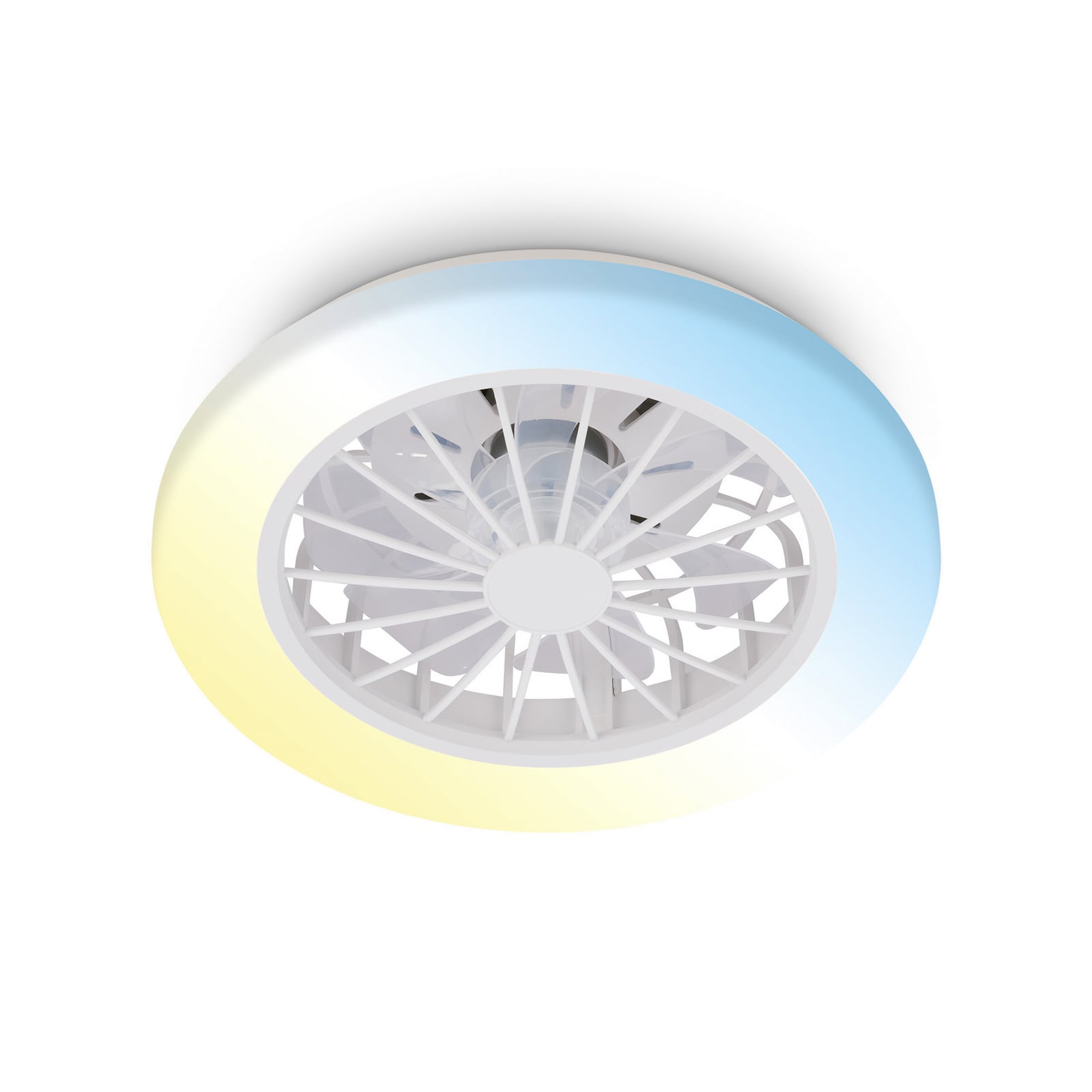 Takvifte Pafo LED dimbar CCT med fjernkontroll Ø38 cm hvit forfra