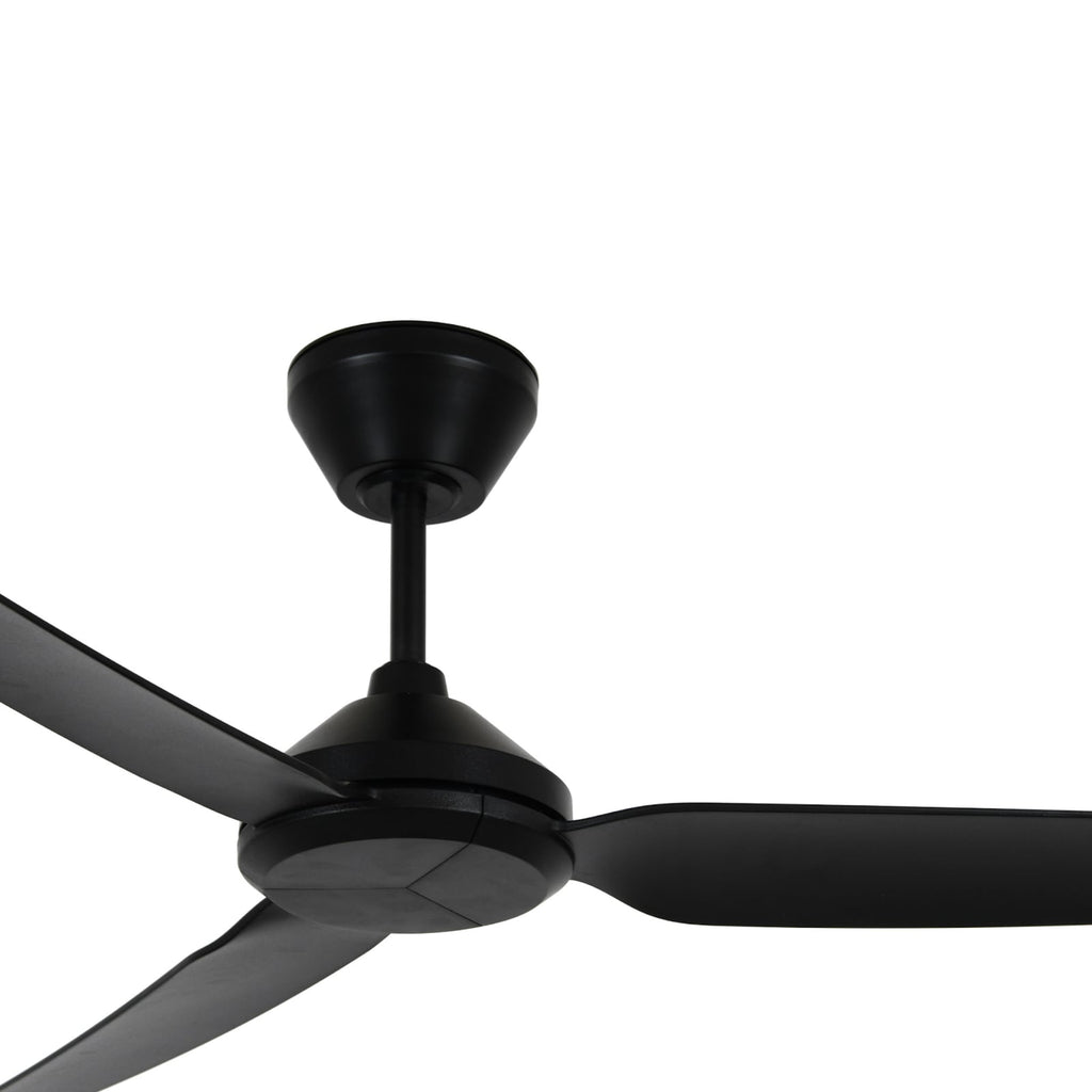 Detaljbilde av Takvifte Polis svart DC Ø137 cm IP55 med fjernkontroll