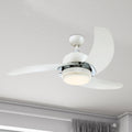 Takvifte Simone med LED-lys hvit opalglass Ø122 cm forfra
