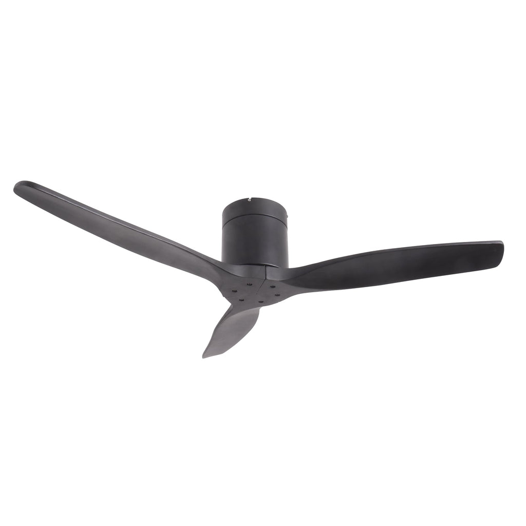 Takvifte Vindur DC med fjernkontroll svart Ø132 cm - Lucande
