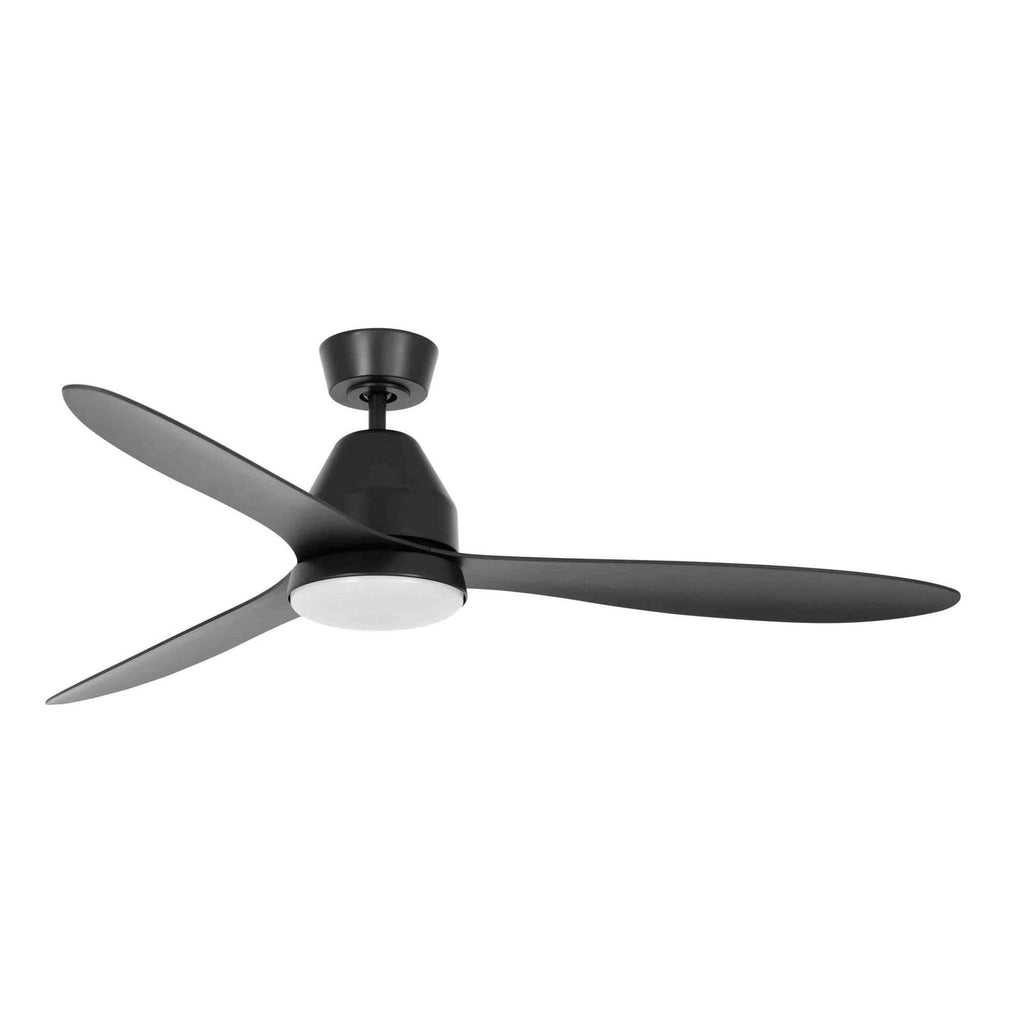 Takvifte Whitehaven med lys og fjernkontroll dimbar Ø142 cm svart forfra