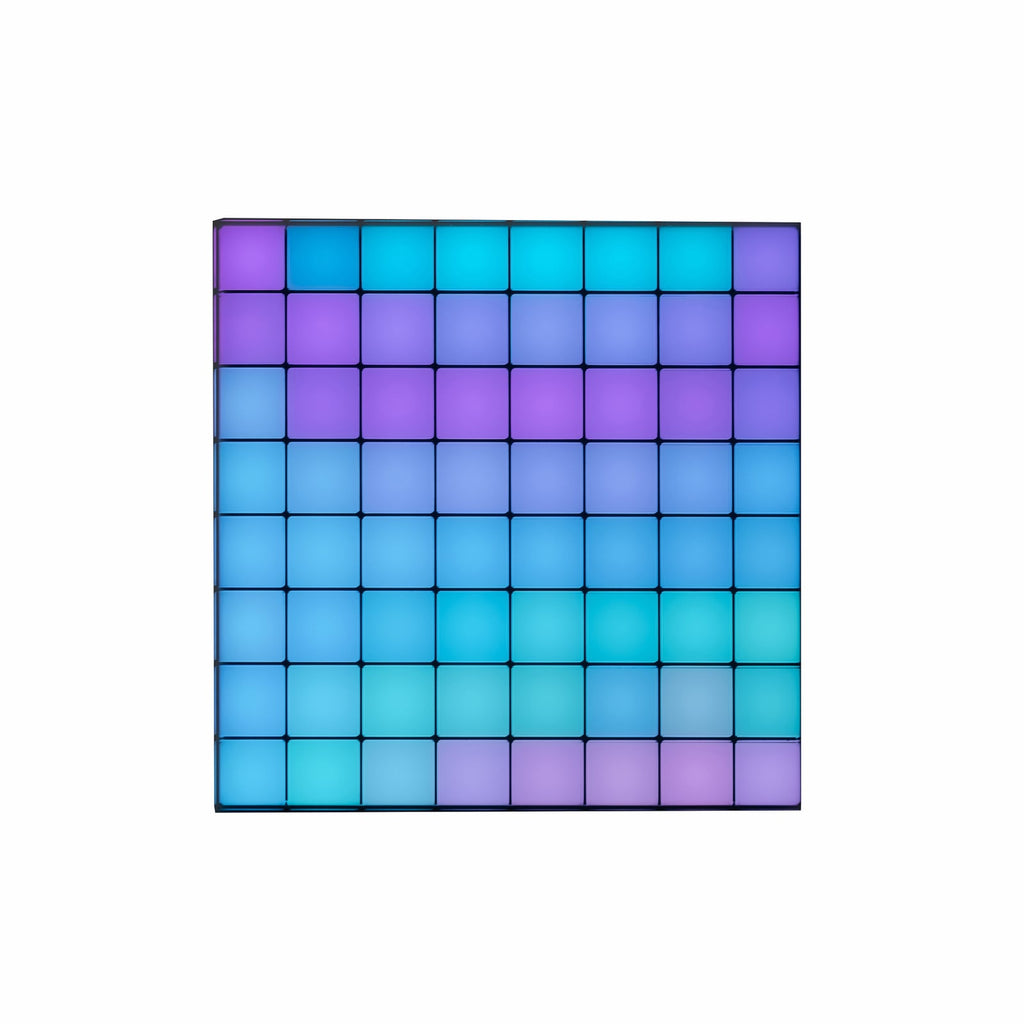 Nærbilde av Twinkly RGB-Squares LED-dekorpanel svart 16x16 cm USB-C