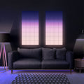 Twinkly RGB-Squares svart 3-pakning utvidelse for LED-lysdekorasjon forfra