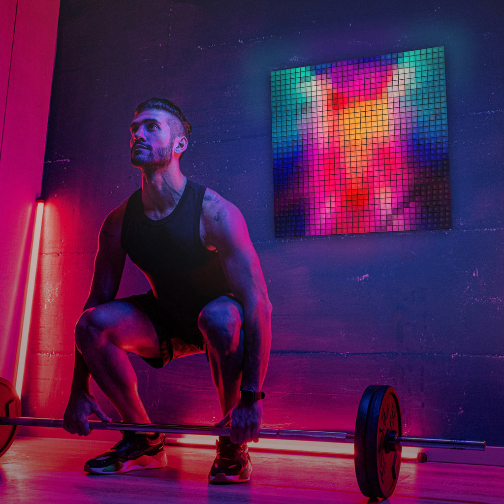 Twinkly RGB-Squares svart 3-pakning utvidelse dimbar - twinkly