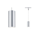 URail Barrel LED-pendellampe matt krom Ø8,5 cm forfra