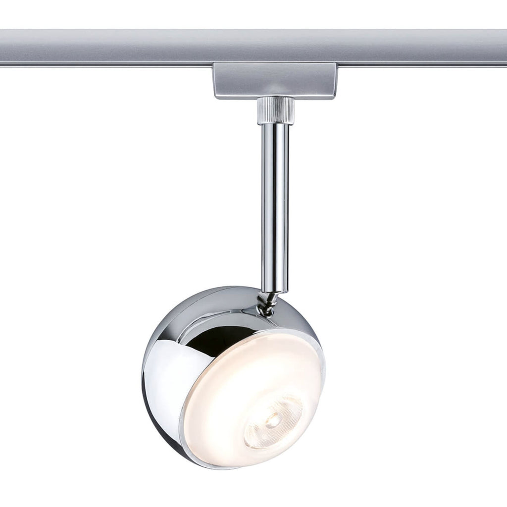 URail Capsule II LED-spot dimbar krom 6W varmhvit forfra