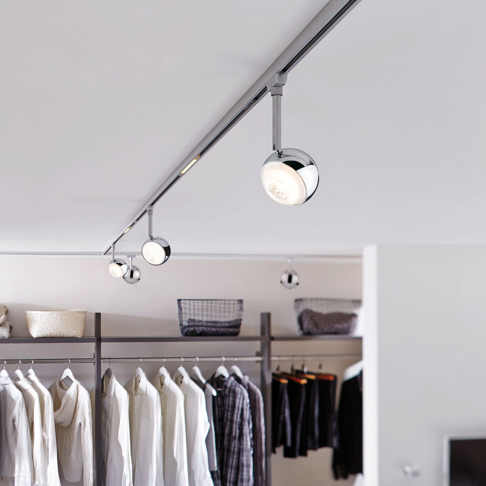 URail Capsule II LED-spot dimbar krom 6W varmhvit bakside