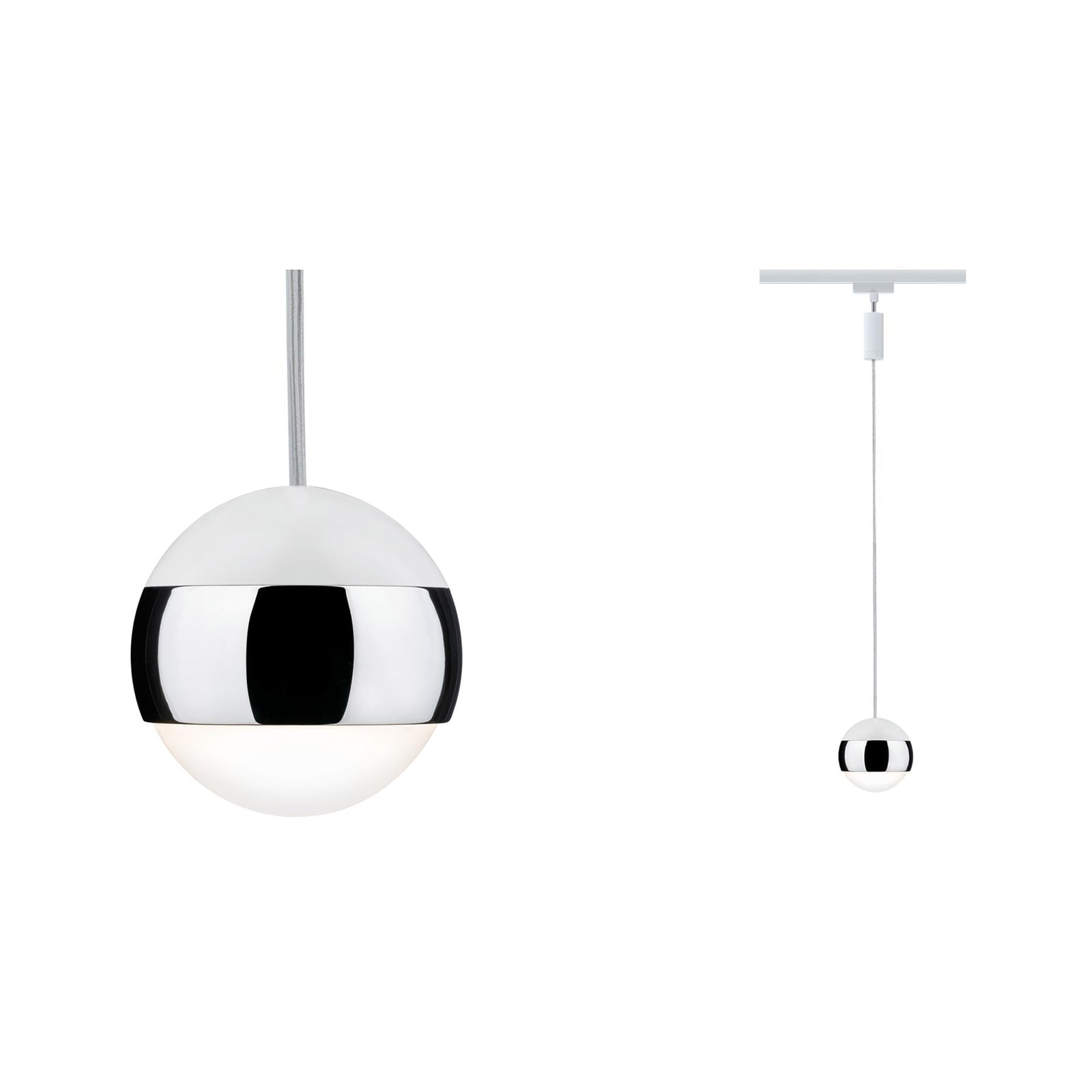 URail Capsule II pendellampe hvit/krom bakside
