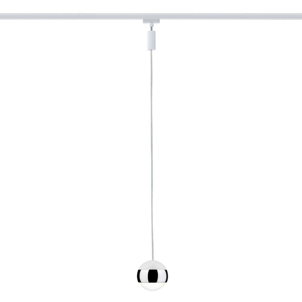 URail Capsule II pendellampe hvit/krom detalj