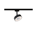 URail Circle LED-spot dimbar 3000K matt svart Ø9,8 cm forfra