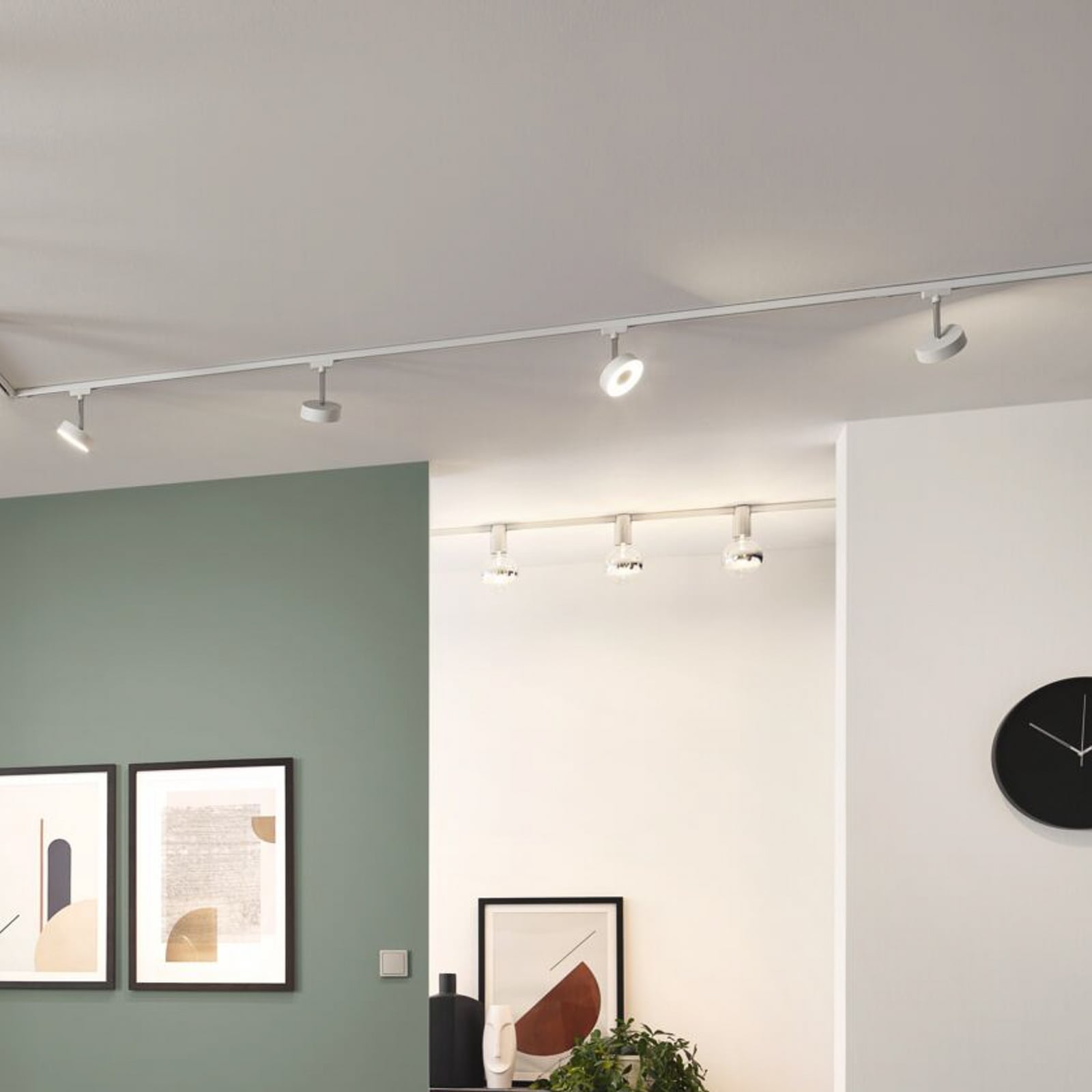 URail Circle LED-spot dimbar hvit bakside