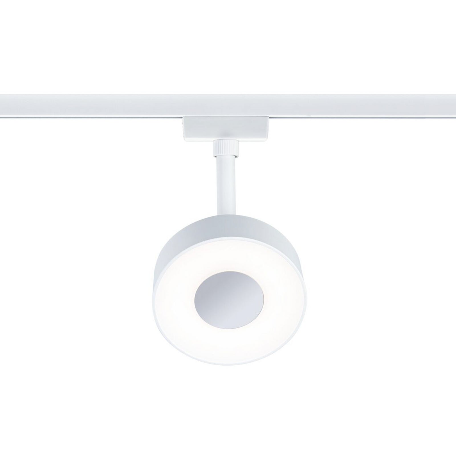 URail Circle LED-spot dimbar hvit med lys på