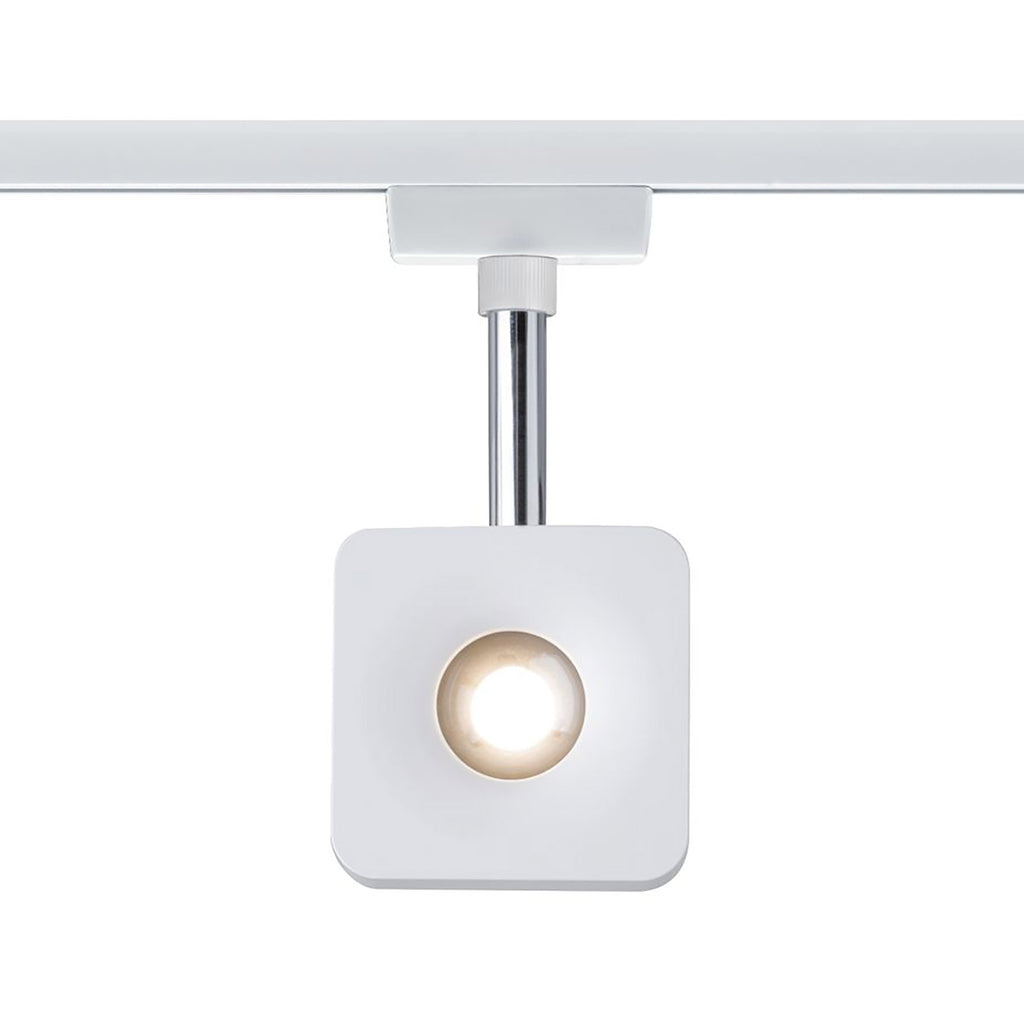 URail Cube LED-spot dimbar hvit 2700K 8W - Paulmann montert
