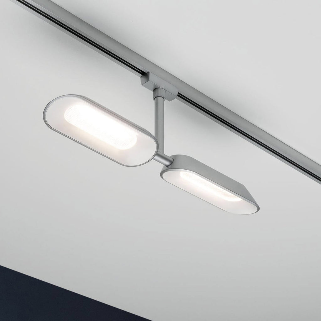 URail Dipper LED-spot 2-lys dimbar matt krom Paulmann bakside