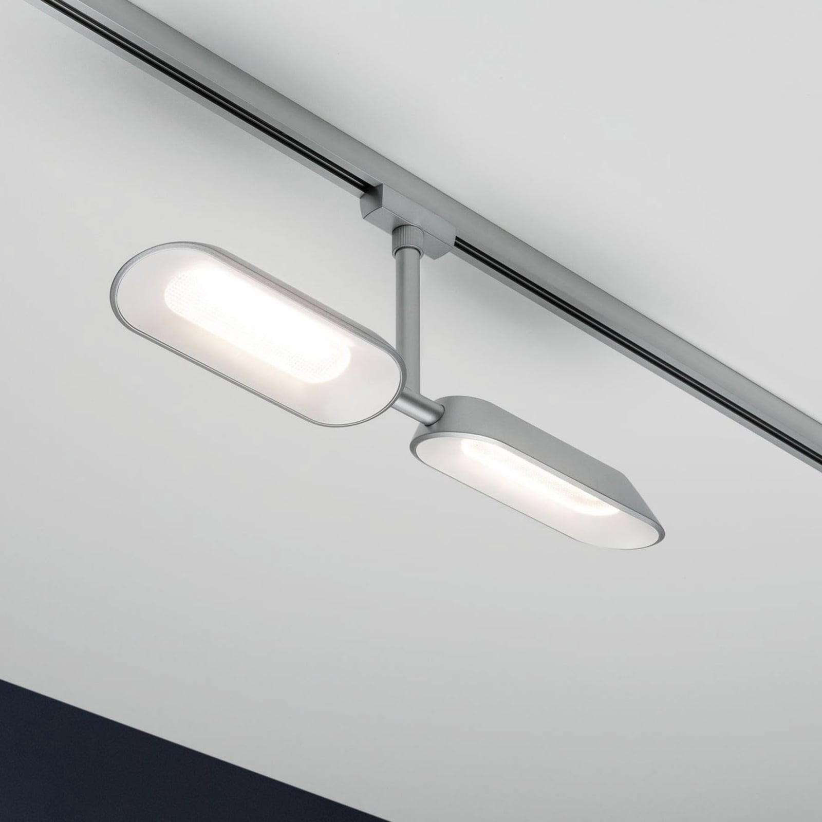 URail Dipper LED-spot 2-lys dimbar matt krom Paulmann bakside
