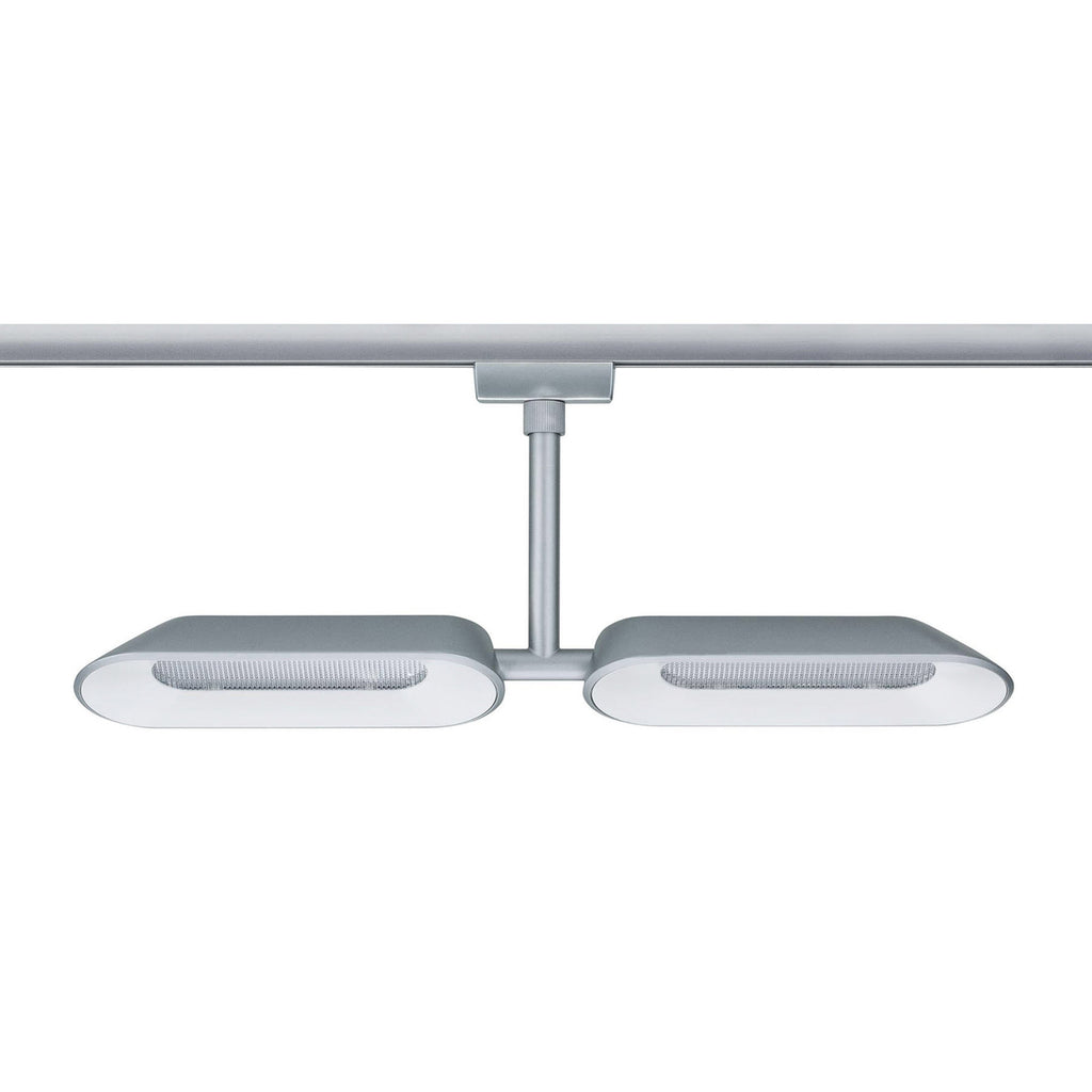 URail Dipper LED-spot 2-lys dimbar matt krom Paulmann lysvinkel justering