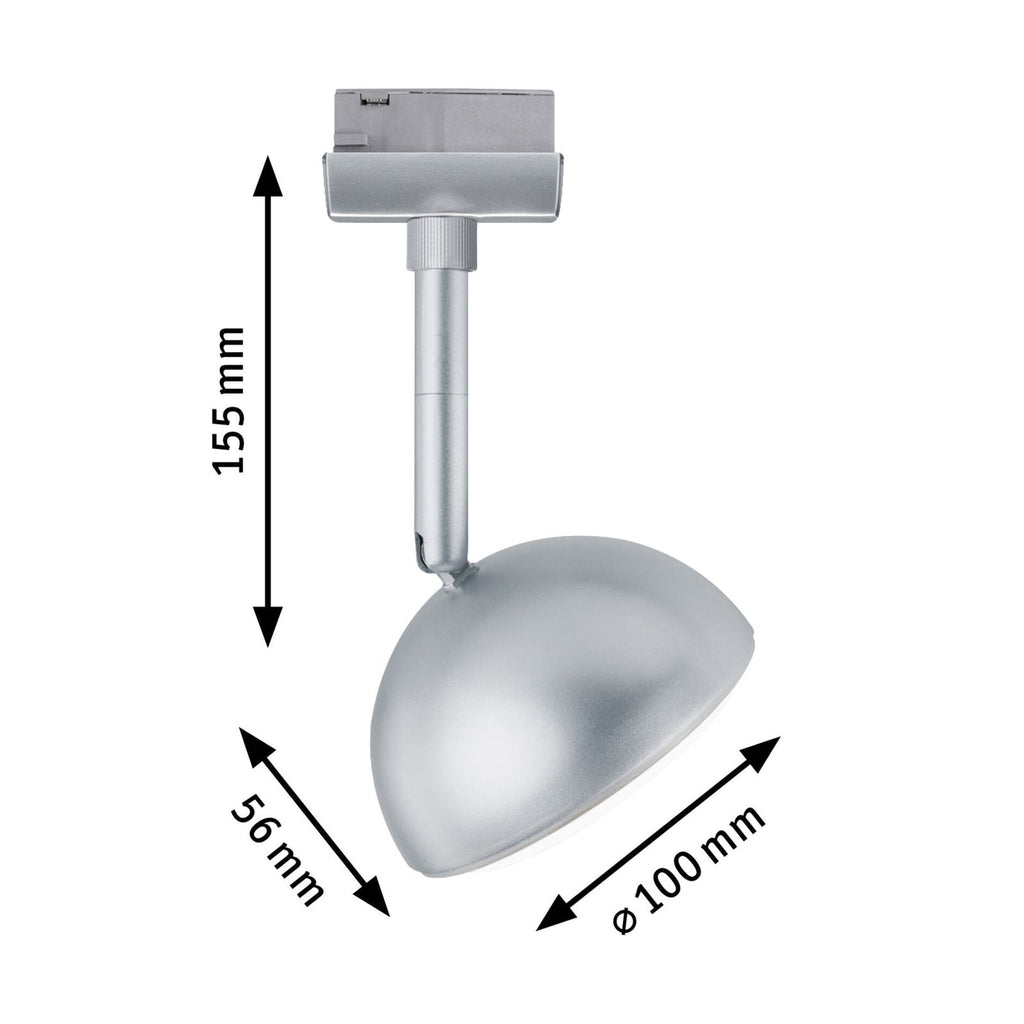 URail Hemi LED-spot krom matt 3000K Ø10 cm nærbilde