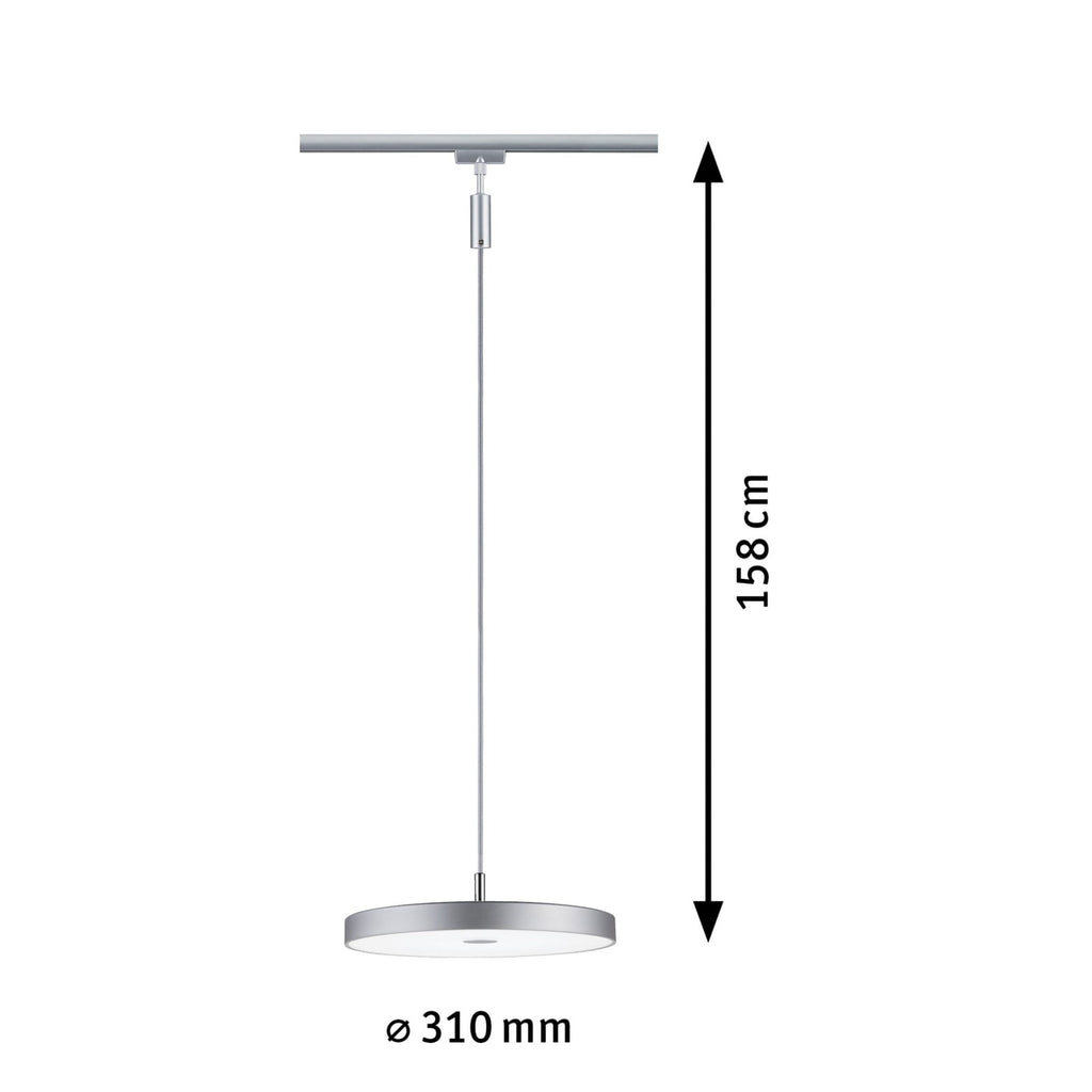 URail Hildor LED-pendellampe dimbar 4000K krom montert i rom