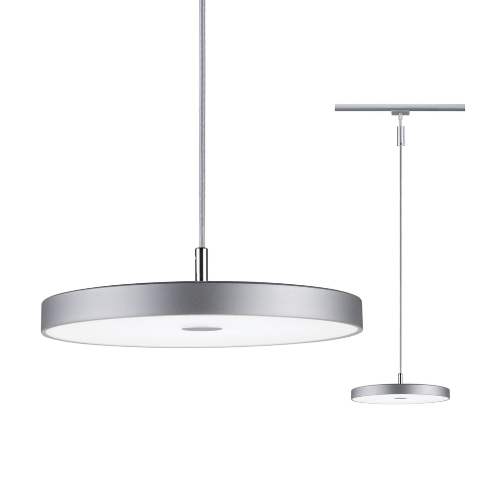 URail Hildor LED-pendellampe dimbar 4000K krom nærbilde av lyskilde