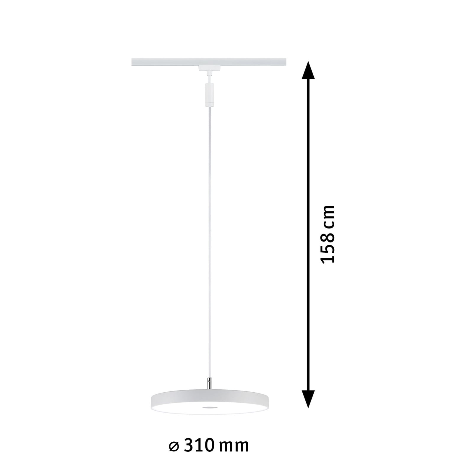 URail Hildor LED-pendellampe hvit montert