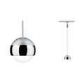 URail LED pendellampe Capsule II krom forfra