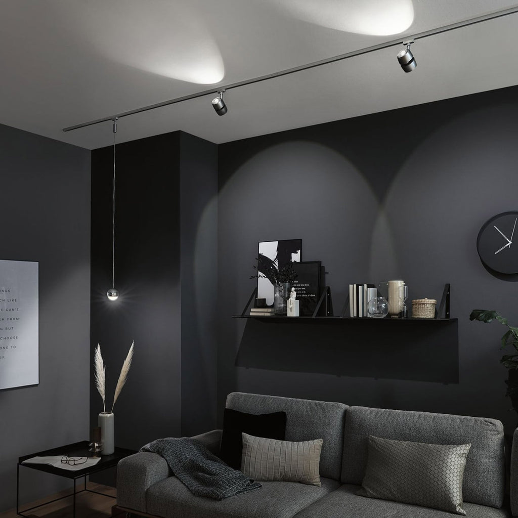 URail LED pendellampe Capsule II krom metallmateriale