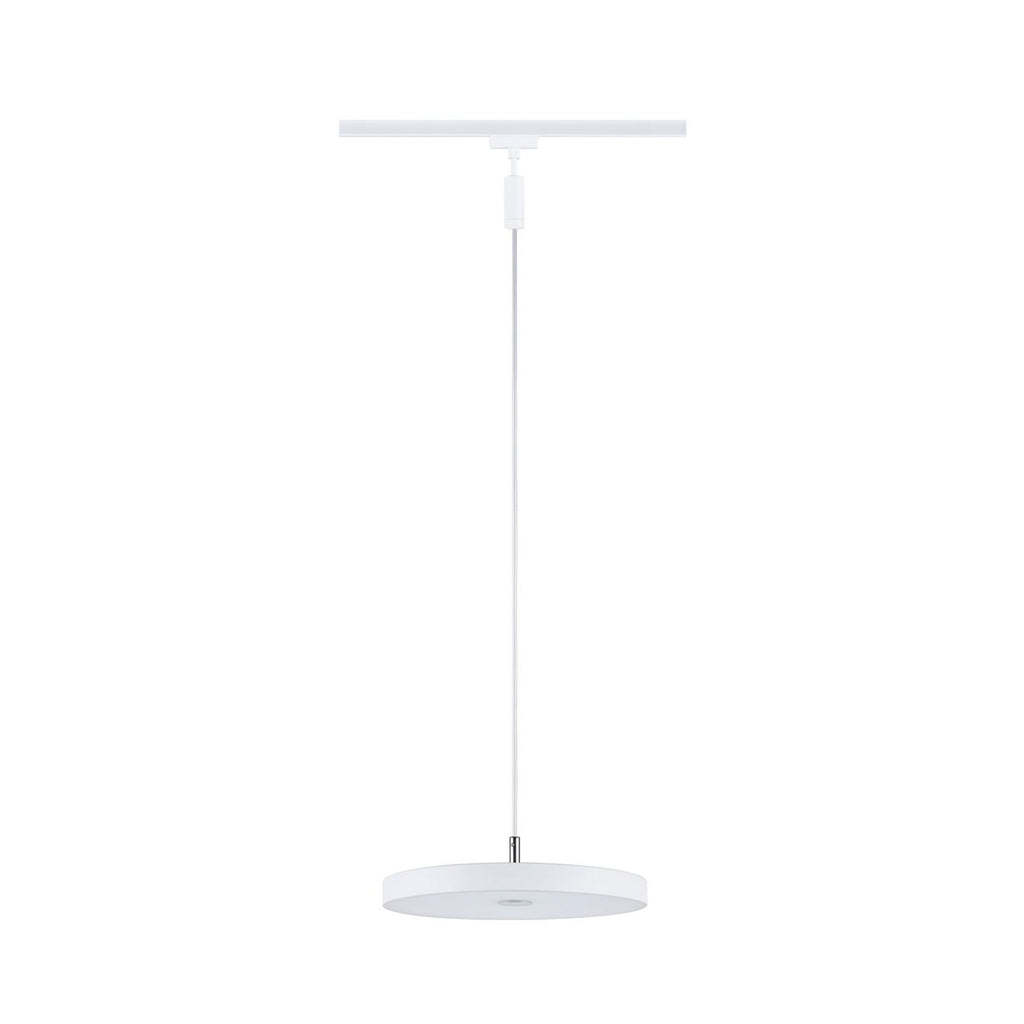 URail LED-pendellampe Hildor hvit Ø31 cm nærbilde av LED-lyskilde