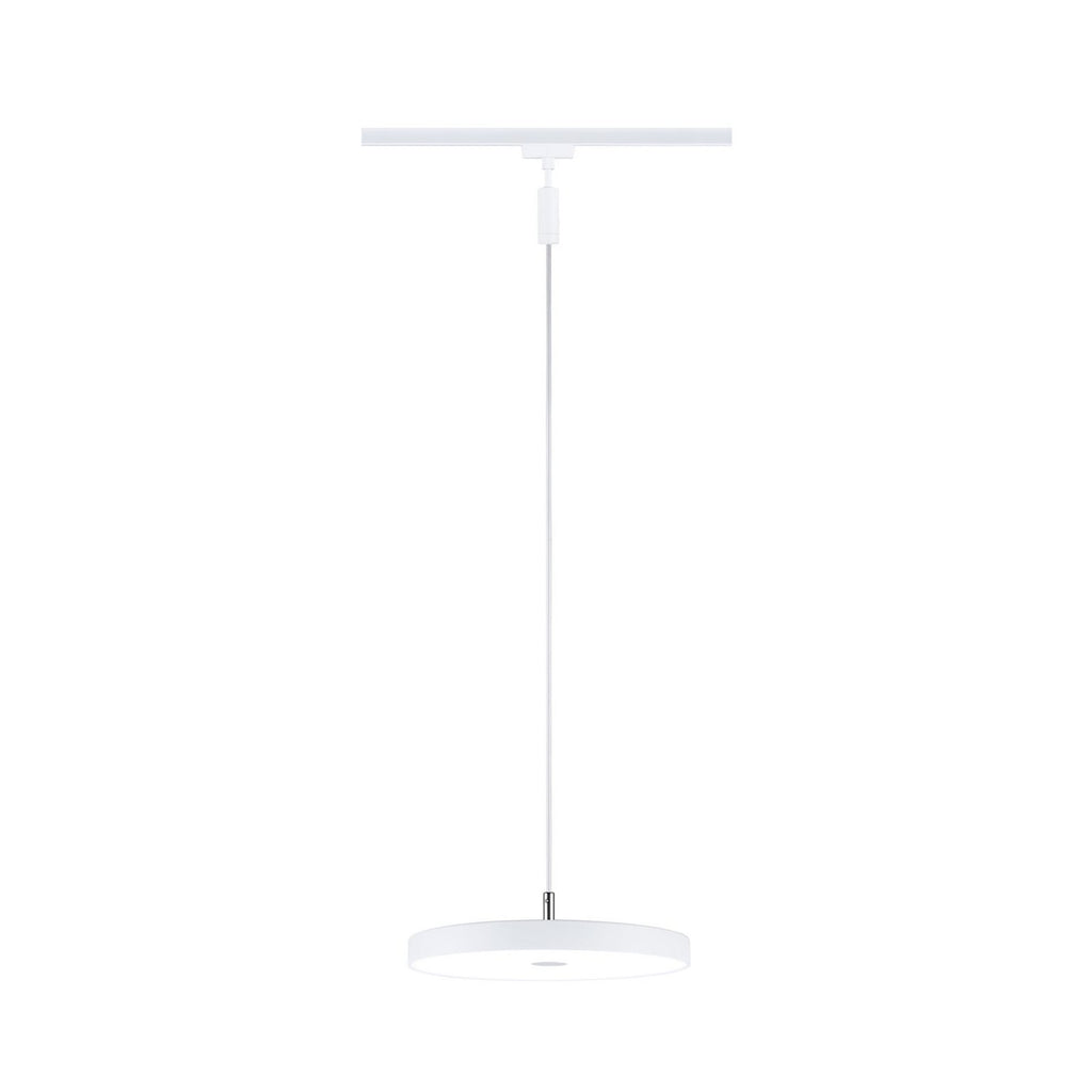 URail LED-pendellampe Hildor hvit Ø31 cm dimmer knapp