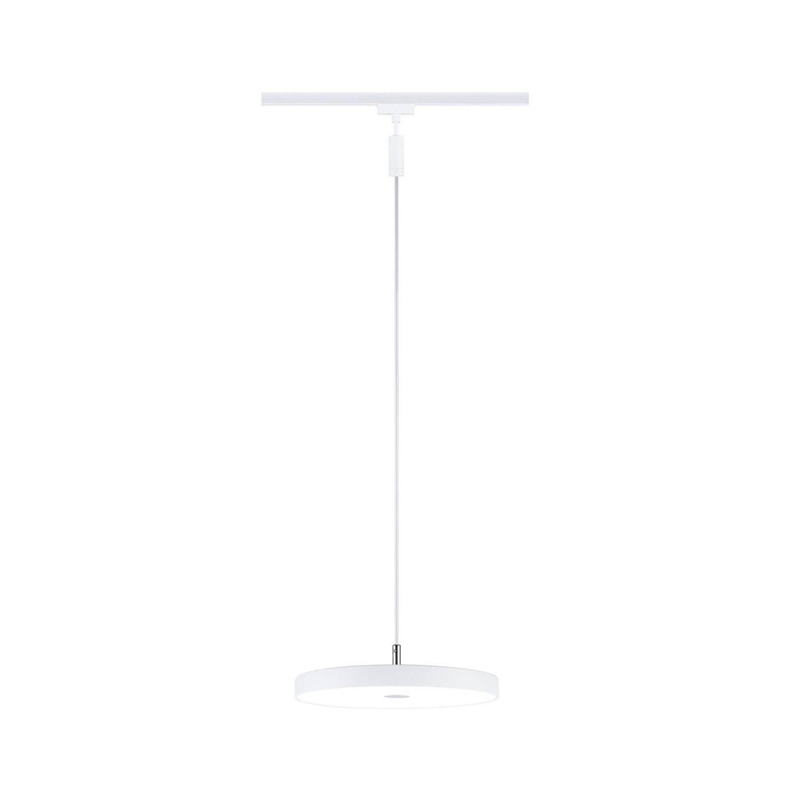 URail LED-pendellampe Hildor hvit Ø31 cm dimmer knapp