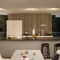 URail LED-pendellampe Hildor hvit forfra