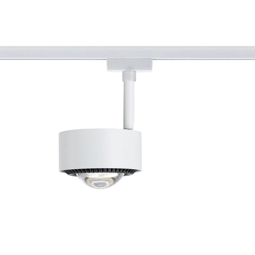 URail LED-spot Aldan dimbar hvit Ø9,8 cm vinklet