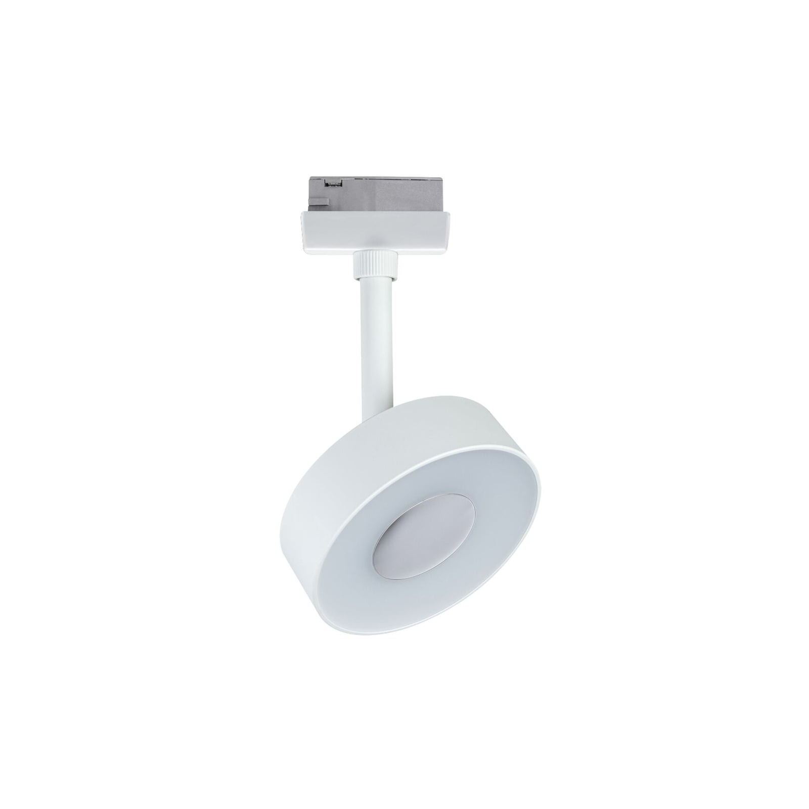 URail LED-spot Circle hvit 5W justerbar fargetemperatur forfra
