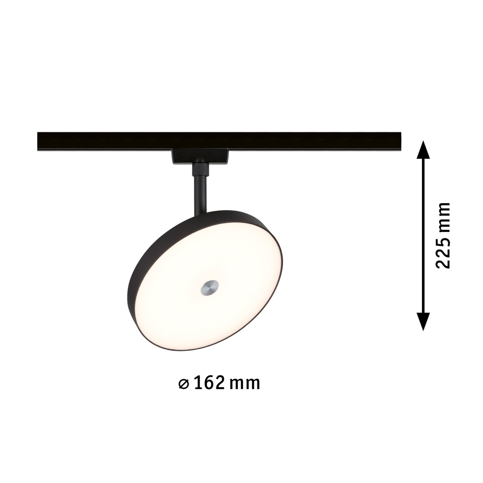 URail LED-spot Hildor svart/hvit dimbar 15W 3000K Paulmann nærbilde