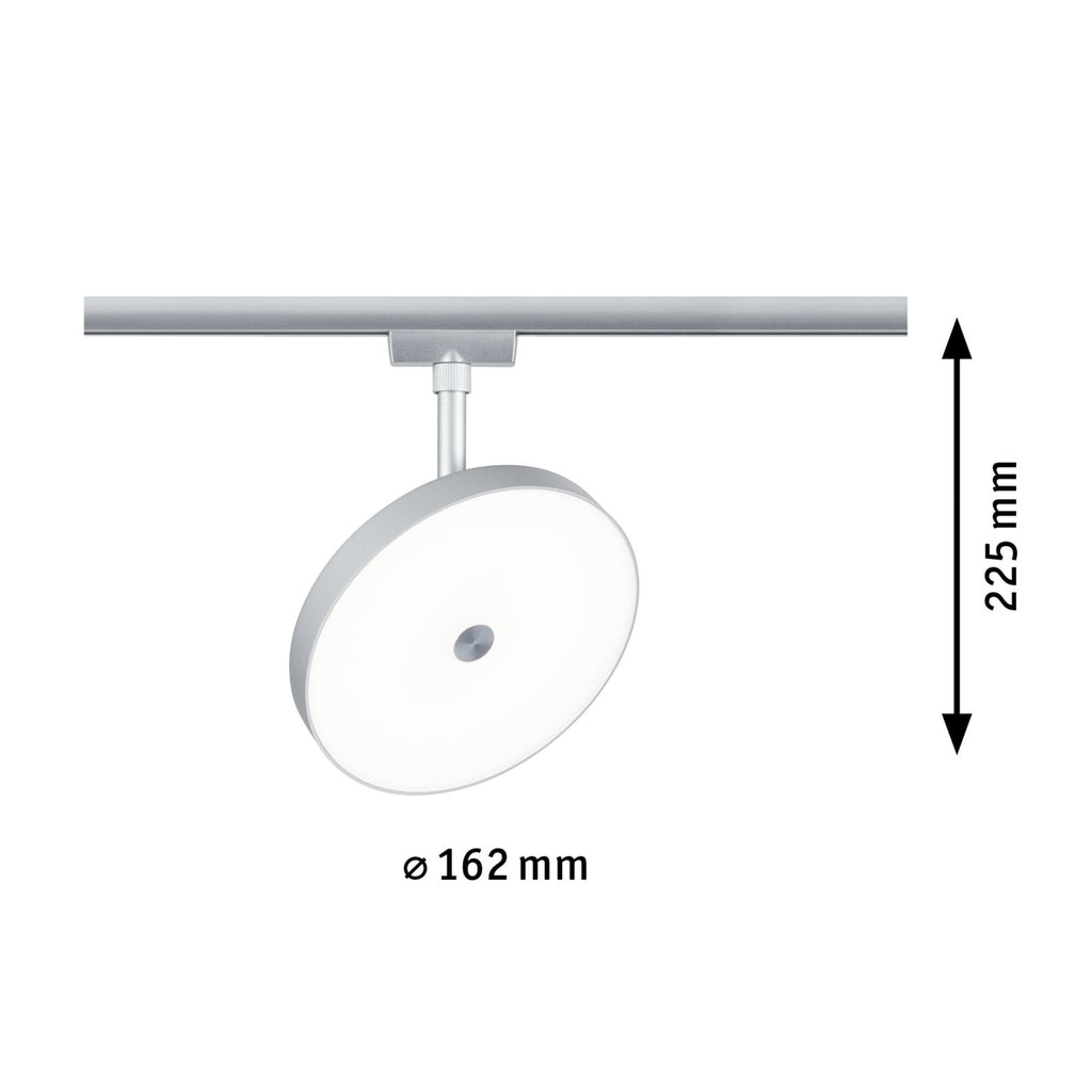 URail LED-spot Hildor dimbar krom montert i tak