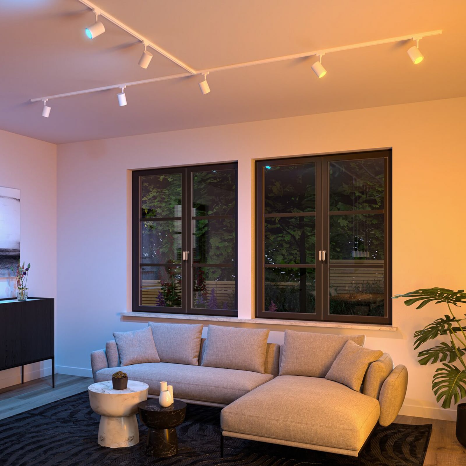 URail LED-spot Luxe Zigbee hvit GU10 RGB CCT dimbar - Paulmann