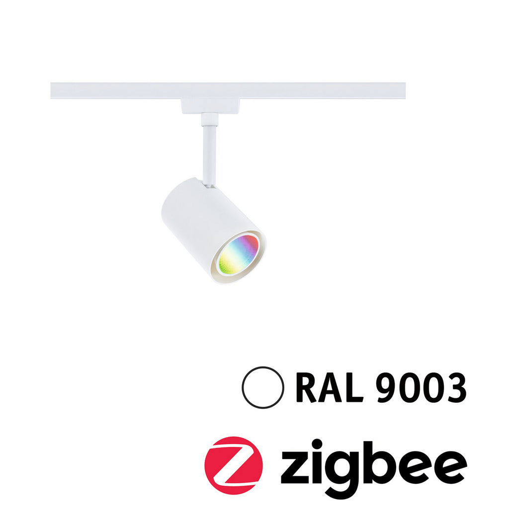 URail LED-spot Luxe Zigbee hvit GU10 RGB CCT dimbar - Paulmann